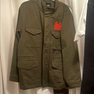 HUF Green Military Field Jacket The  Texas Chainsaw Massacre Edition